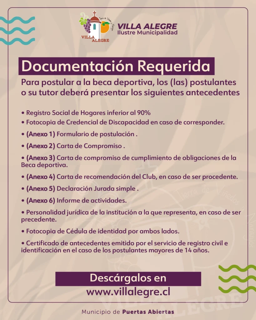 Beca deportiva municipal 2026 SEPTIEMBRE 02