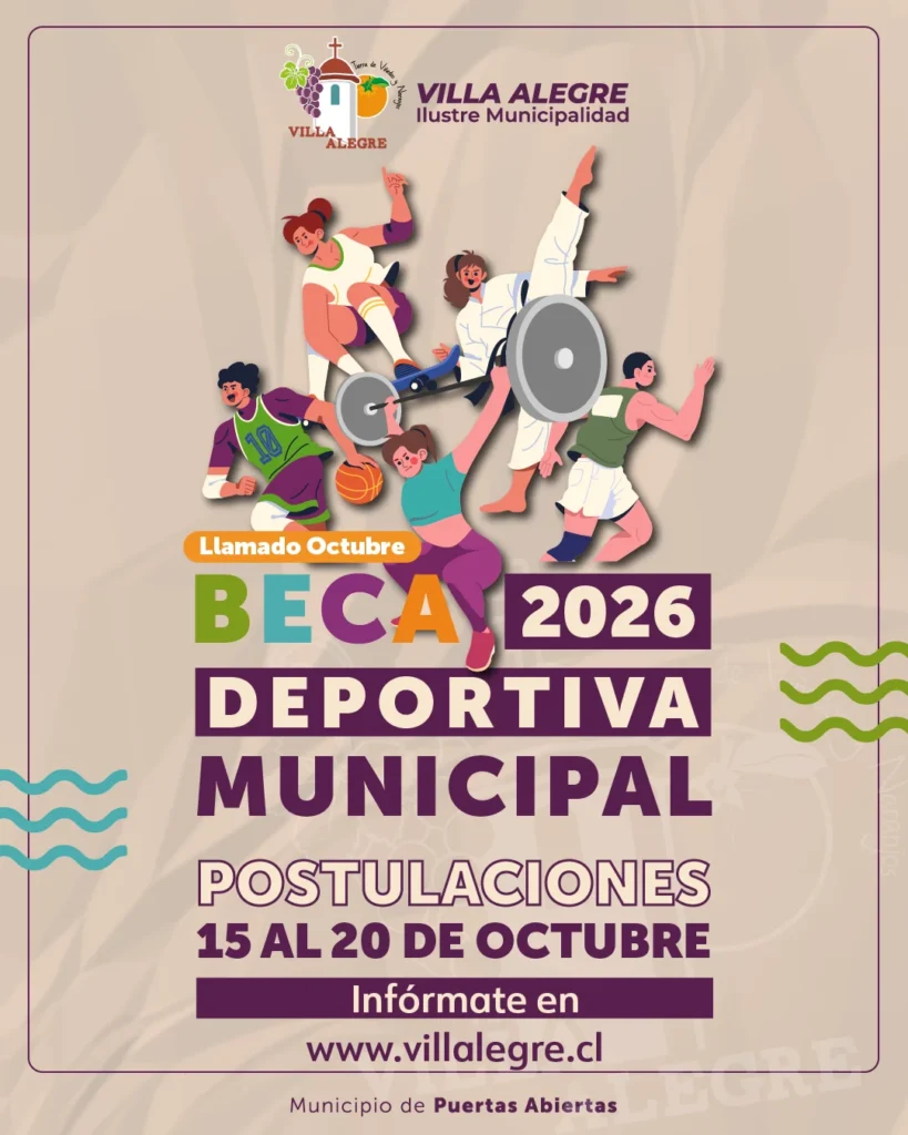 Beca deportiva municipal 2026 OCTUBRE_post